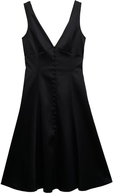 Superdry - Lbd Satin V Neck - Midi-jurk