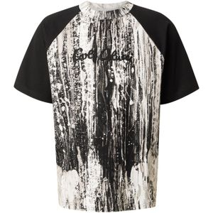 Carlo Colucci Shirt  greige / zwart / offwhite