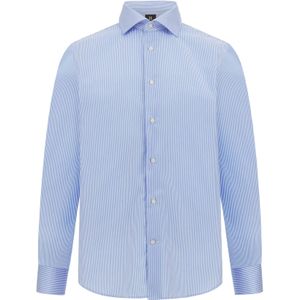 Boggi Milano Zakelijk overhemd  lichtblauw / wit
