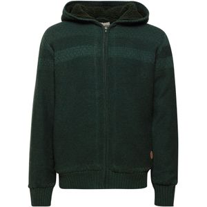 BLEND Gebreid vest '20715875'  donkergroen