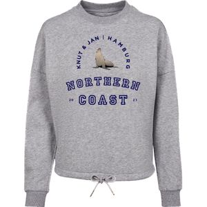 F4NT4STIC Sweatshirt 'Robbe Knut & Jan Hamburg'  blauw / grijs