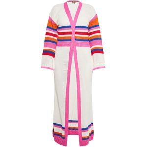 ebeeza Oversized vest  blauw / pink / rood / wolwit