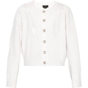 faina Gebreid vest  offwhite