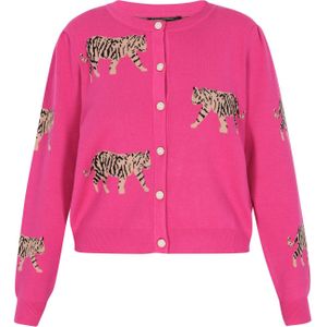 faina Gebreid vest  pink