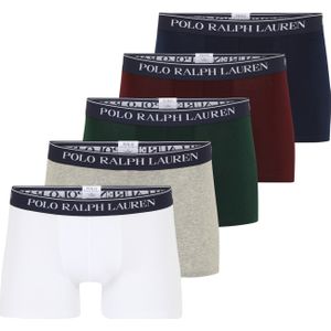 Polo Ralph Lauren - Boxershorts - Navy / Grijs Gemêleerd / Donkergroen / Kersrood / Wit - 5 Pack