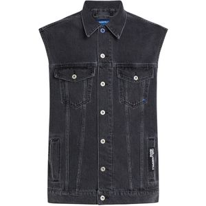 KARL LAGERFELD JEANS Bodywarmer  royal blue/koningsblauw / zwart / black denim