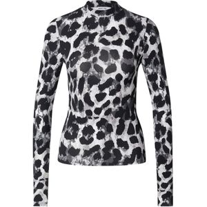 ABOUT YOU Shirt 'Shelly'  grijs / lichtgrijs / donkergrijs / zwart