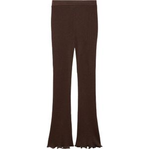 Broek - Marylin - Flared - Effen - Knitwear - High Waist - Lang/maxi