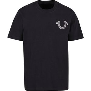 True Religion Shirt 'Skeleton'  zwart / wit