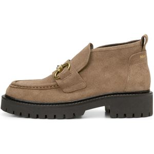 Marc O'Polo - Instappers - Lichtbruin - Leer - Blokhak