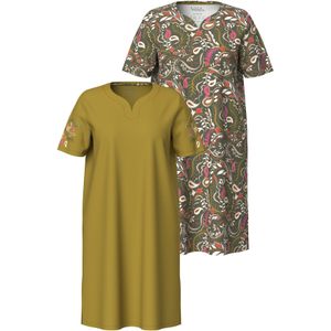 Ulla Popken Nachthemd  taupe / olijfgroen / jade groen / pink