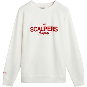 Scalpers Sweatshirt  bloedrood / offwhite