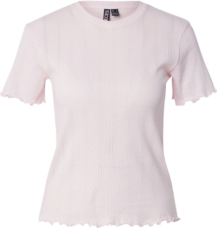 PIECES - Shirt - Rosa - T-shirt - Normale Pasvorm - Kwartmouw