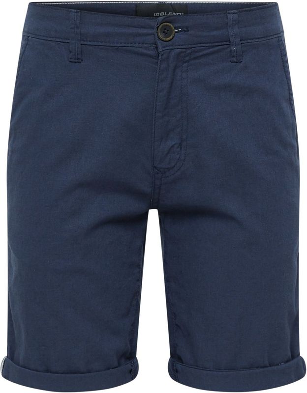 Korte chino van linnenmix