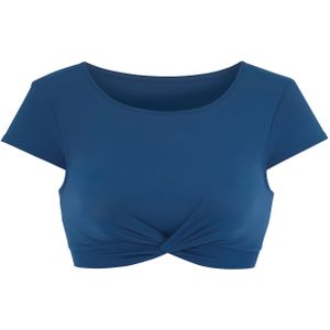 Bikinitop - Rookblauw - Recycling-polyamide - Verwijderbare Softcups