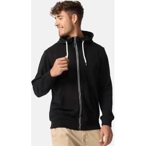 INDICODE JEANS Sweatvest 'Christos'  zwart / wit