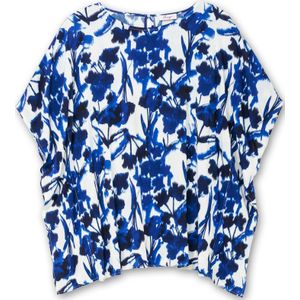 SHEEGO Blouse  kobaltblauw / donkerblauw / wit