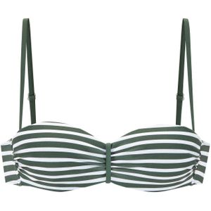 Bikinitopje - Olijf/Wit - Polyamide - Met Beugel