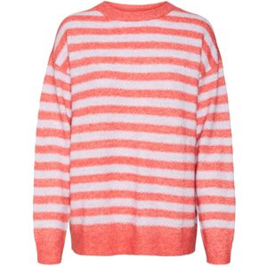 VERO MODA Trui 'VMMARCIA'  lichtrood / offwhite