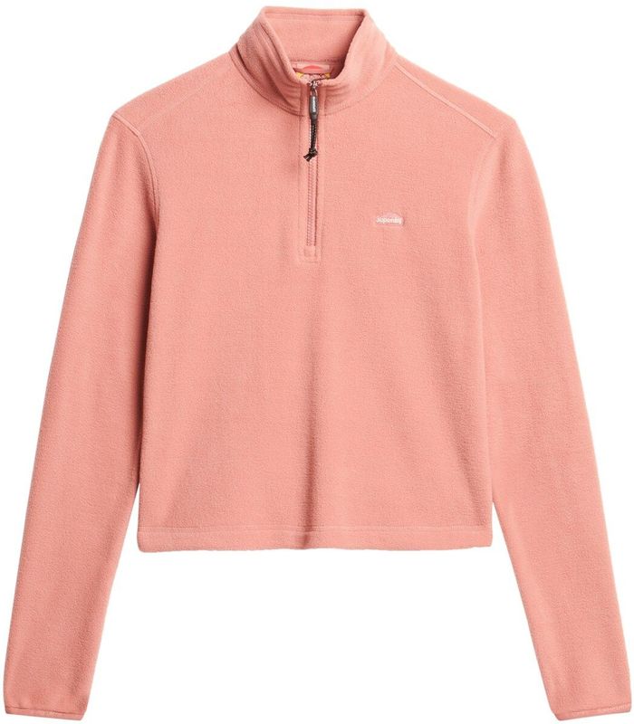 Superdry - Polar Fleece Crop - Sweatshirt - Halve Rits