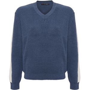 CIPO & BAXX Trui  indigo / wit