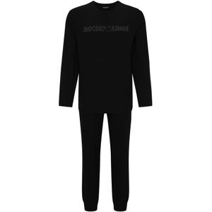 Emporio Armani - EM000616_AF14978 - Pyjama - Zwart - Katoen - Lange Mouwen