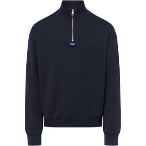 Hugo Neeler - 10249110 - Sweatshirt - Blauw - Met Halve Rits