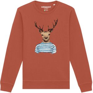 Watapparel Sweatshirt ' Hirsch '  lichtbruin / gemengde kleuren