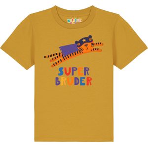 watabout.kids Shirt 'Tiger Superbruder'  oker / gemengde kleuren