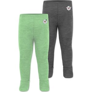 normani Broek  antraciet / groen / wit