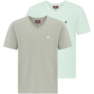 Williot Shirt  kaki / mintgroen