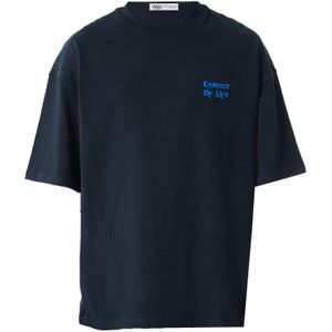 VAMOS CLO Shirt 'Mallow'  blauw gemêleerd / grijs gemêleerd / zwart