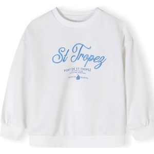 MINOTI Sweatshirt  blauw / wit