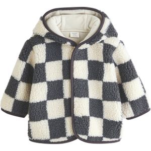 Next - Tussenjas - Grijs/Wit - Licht Gevoerd - Gerecycled Materiaal