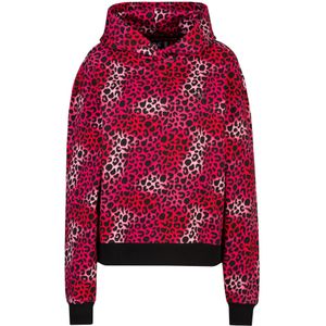 19V69 ITALIA Sweatshirt 'Kara Leo'  pink / rood / zwart / wit