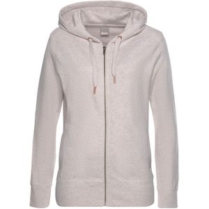 Bench - Loungewear Sweatvest - Beige mêlee - Met Capuchon - Ritssluiting