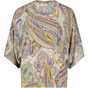 Cartoon Blouse  groen / olijfgroen / lila / sering