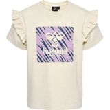 Hummel - Hmlflowy Ruffle T-Shirt - Birch - Kinder T-Shirt