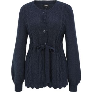 Only Maternity Gebreid vest 'OLMKALLU'  marine