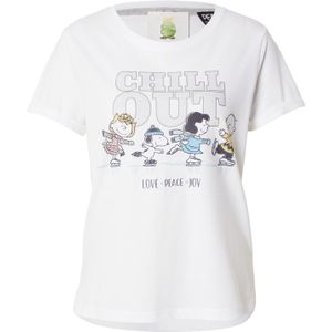 PRINCESS GOES HOLLYWOOD Shirt 'Peanuts Winter'  turquoise / lichtgrijs / rosa / wit