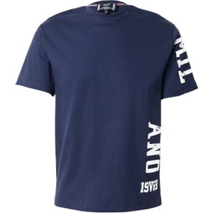 19V69 ITALIA Shirt 'Tamaro'  navy / wit