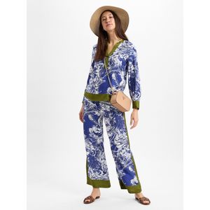 Emily Van Den Bergh Broek  blauw / groen / wit