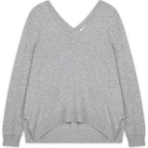 JUST CASHMERE Trui 'Opal'  grijs gemêleerd