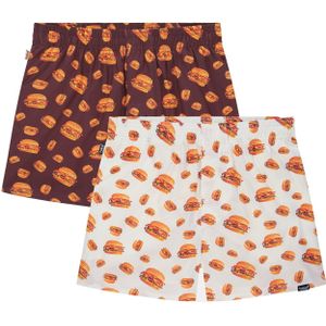 Pockies Boxershorts  roestbruin / oranje / bordeaux / wit