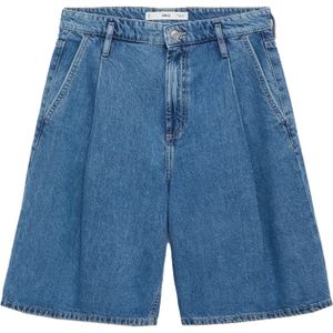 MANGO Bandplooi jeans 'CARLO'  blauw denim