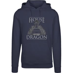 F4NT4STIC Sweatshirt 'House Of The Dragon Throne'  donkerblauw / grijs / wit