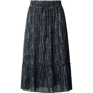 Pepe Jeans - PL9011882 Michelle - Lange Rok - Marineblauw - Viscose