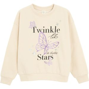 Cool Club Sweatshirt  beige / lila / zwart / zilver