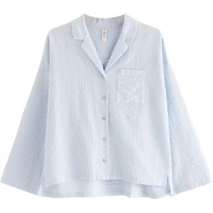 Lindex Slaapshirt  blauw / wit
