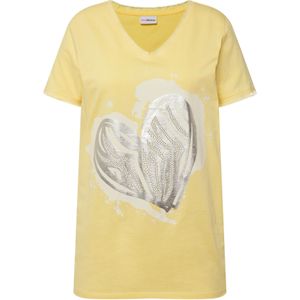 MIAMODA Shirt  geel / grijs